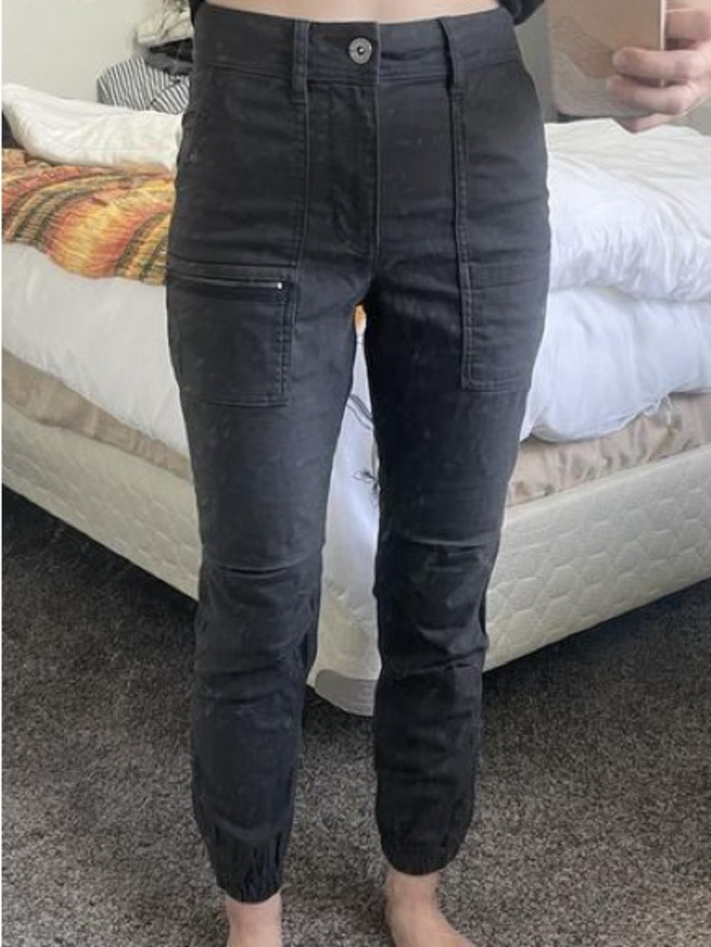 REI Co-op Women’s Trailsmith Black Cargo Joggers with Zip Pocket